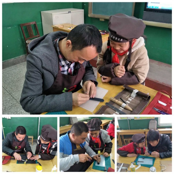 笨爸爸工房皮艺课程走进东升二小第三课(图4)